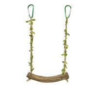 Balançoire pour oiseaux - Bois de 20 cm - Jouet pour perruche durable ne se déforme pas facilement - Pour perruches, calopsittes, pinsons, fournitures pour animaux de compagnie, colibri - Réduit la