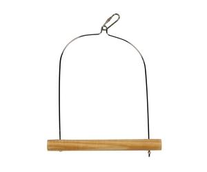 Balançoire pour oiseaux en bois Duvoplus Beige 23x17,5x1,5 cm
