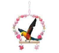 Balançoire pour oiseaux, jouet à bascule, balançoire pour perroquet, balançoire - Hall à bascule pour calopsittes, tourterelles, perruches, accessoires de cage à oiseaux pour équilibrer, entraîner