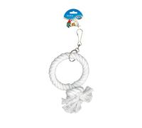 Balançoire pour perroquet en anneaux Duvoplus Blanc 30x21x5 cm