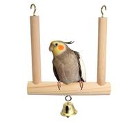 Balançoire pour perroquets, balançoire pour oiseaux - Jouets pour cages avec perroquets - pour oiseaux avec surface en bois, cintres pour meules de pattes, cage pour perroquets, support pour perruche