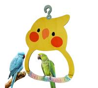 Balançoire pour perruche - Jouet à bascule pour cages à oiseaux avec | Perchoir en bois coloré pour entraînement aux rongeurs pour animaux de compagnie, perruches, perruches, décoration de cage
