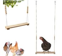 Balançoire pour Poules,39.5*7.6*110cm Perchoir À Poulet,Basse-Cour Volaille Escalade Repos Grattage,Accessoire Poulailler Jouet,Poulet Support En Bois Poulet Jouet pour Poules Oiseau Perroquet Ara