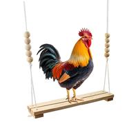 Balançoire pour poules, jouet en bois naturel, échelle de poules, accessoires, jouets, perchoirs, occupation, poulailler, propriétaires de poules, amants de poules, perroquets