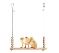 Balançoire pour poulet en bois - Perchoirs - Échelle - Jouet d'escalade sûr - Plaisir de jeu sûr - Cadre d'escalade interactif enrichissant - Utilité polyvalente pour l'extérieur et l'intérieur