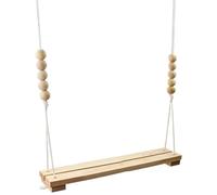 Balançoire pour poulet, perchoir, jouet de poule, barre en bois naturel, cordes faciles à suspendre, utilisation dans le jardin, 39 x 7 x 110 cm, balançoire rustique pour poulet, anti-ennui