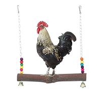 Balançoire pour Poulet, Support D'échelle en Bois pour Poulet, Jouet pour Poulailler, Accessoires pour Poulailler, Perchoir pour Poulet, Cage à Poulet pour Animaux de Compagnie,