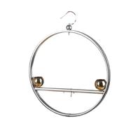 Balançoire ronde en acier inoxydable pour perroquet, double bol, crochet, support antirouille pour cage à oiseaux, fenêtre, balcon, placer de la nourriture et de l'eau