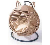 Balançoire ronde moderne Chaise longue pour chats Beige Luxe Meuble moderne en bois