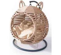 Balançoire ronde moderne Chaise longue pour chats Beige Luxe Meuble moderne en bois