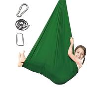 Balançoire sensorielle de Yoga d'intérieur, hamac aérien, hamac à Sangle d'inversion(Green)