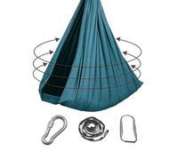 Balançoire sensorielle de Yoga, hamac aérien, balançoire d'inversion avec Support de Plafond for hamac, for intérieur et extérieur(Dark Green)