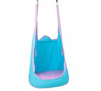 Balançoire sensorielle, siège Suspendu, en Coton amélioré avec Coussin Gonflable et Accessoires, capacité de Charge 120 kg, for Salle de Jeux et Jardin.(Blue)