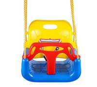 Balancoire Siège Bébé 3 En 1 - HOMDOX - Bleu - Plastique - Résine - 2 ans et plus