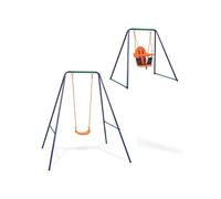 vidaXL Balançoire 91362 Simple 2-en-1 pour tout-petits Orange