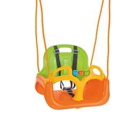 Balançoire Siva Samba Swing verte/orange 3 en 1 balançoire enfant à partir de...
