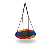 Balançoire soucoupe - NILS - NB5003 - 90 cm - Noir - Supporte jusqu'à 150 kg - Réglable en hauteur