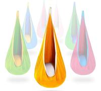 Balançoire Suspendue de Type Grotte intérieure, Chaise hamac-balançoire, complète avec Tous Les Accessoires Yellow