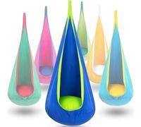 Balançoire Suspendue de Type Grotte intérieure, Chaise hamac-balançoire, complète avec Tous Les Accessoires Blue