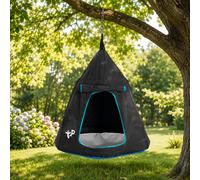 Balançoire tente enfant ovni h190-250 cm noir