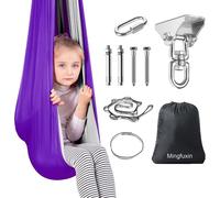 Balançoire Thérapie Hamac Balançoire Thérapie Enfants - Intérieur Extérieur 360° tournant Double Couche Tissu Balançoire Enfants Cadeaux pour Autisme Adultes Enfants Bébé