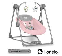 LIONELO Otto transat Bebe balancelle Bebe jusqu'à 9 kg, Jouets interactifs, Sons de la Nature, 5 Vitesses de bercement, Coussin pour la tête, Fonctionnement Silencieux