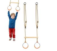 Balançoire Trapèze - Anneau D'escalade Jungle Gym, Équipement De Terrain De Jeu, Jeu D'équilibre De Parcours D'obstacles, Accessoire Sensoriel Fiable | Équipement Fiable Pour Adolescents, Filles, Garç
