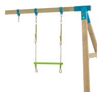 Balançoire trapèze pour portique métal marron - vert TU