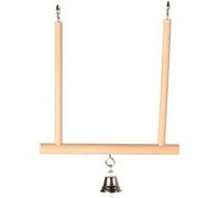 Trixie Wood Swinging Trapeze with Bell, 12 x 13 cm, Pack of 4