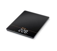 Beurer Balance de cuisine numérique KS 34 XL LTD – 15 kg, acier inoxydable noir, Édition limitée