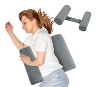 BALAPET Coussin de Corps pour dormeur sur Le côté et Le Dos, Coussin cylindrique pour Mieux Dormir et Respirer (Gris, Grande Taille)