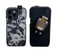 Balastec Clip ceinture incassable pour iPhone 15 Pro Max Compatible avec Otterbox Symmetry Series ou étui de taille similaire, clip ceinture pivotant amovible, fabriqué aux États-Unis - étui non