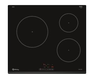 Balay 3EB864FR - Comptoir, Induction, Induction, Incastrable, 60 cm, 3, Noir/Lunette avant, Contrôle tactile facile à utiliser, Zone 24 cm