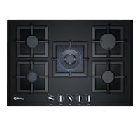 Balay Plaque au gaz Balay 3ETG676HB (75 cm) 75 cm Noir Verre (5 cuisinière) Or, multicolore