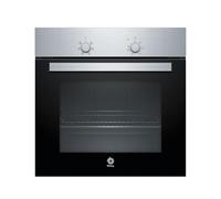 Balay, 3HB1000X0 Four multifonction 5 fonctions/Air 3D, indicateur lumineux, 71 L, 60 cm, Inox Basique, Noir/Acier inoxydable