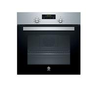 Balay 3HB2031X0 Four électrique 60 x 60 cm, capacité 66 L, couleur noir et acier inoxydable, 7 modes chauffage/air 3D