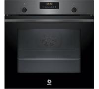 Balay 3HB4131G3 Four multifonction 60 cm Aqualisis Graphite | Cuisinez trois plats à la fois sans mélanger les odeurs avec son système d'air chaud 3D professionnel.