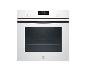 Balay - Four multifonction, 60 cm, Control Comfort, Aqualisis, Rails 1 niveau, verre blanc, 3HB5131B3