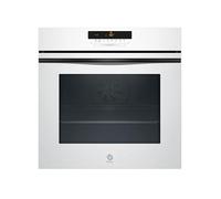 Balay Four multifonction avec fonction friteuse à air, 60 cm, pyrolyse et Aqualis, 40 recettes, rails flexibles tactiles, cristal blanc, 3HB5879B7