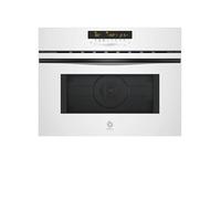 Balay Micro-ondes multifonction avec four, hauteur 45 cm, Aqualisis, commande tactile, 15 recettes, gril, verre blanc, 3CW5179B3