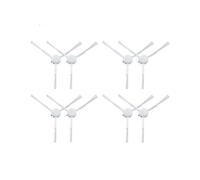 (Balayage Autonettoyant 2 Pro B113CN) Brosse Latérale Triangulaire Blanche C102CN (8 Pièces), Compatible Avec Xiaomi S10+B108CN