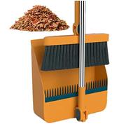 Balayette Et Pelle À Poussière Verticale avec 97c,Ensemble Balai Et Pelle À Poussière Verticale Rotatif À 180 ° avec Dents Balayette Et Pelle À Balai pour Le Nettoyage Cuisine,Bureau