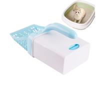Balayette pour Litière avec Support,Grande Capacité Pelle Portable pour Animaux - Accessoires Animaux Domestiques pour Intérieur Extérieur Voyage Lapin Chaton
