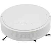 Balayeur robot intelligent, puissance d'aspiration de 1100Pa, autonomie de 80 minutes, BLANC