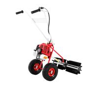 Balayeuse à essence 1,7 CV 43 cc - Balayeuse manuelle - Vitesse réglable - Avec roues - Pelle à neige - Pour terrains de gazon artificiel - Nettoyage de la route