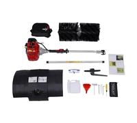 Balayeuse à essence 1700 W Pelle à neige avec moteur 2 temps 52 CC et réservoir 1 l 52 cm Brosse extra large pour jardin, terrain de golf, nettoyage du gazon artificiel et des routes