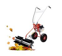 Balayeuse à gaz 2 temps 52 cc | Machine de nettoyage multi-surfaces portable pour allées, mauvaises herbes, neige et gazon artificiel | Balai mécanique haute efficacité 3200 tr/min avec moteur