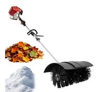 Balayeuse à Gazon à Essence 52 CC, Balai à Main à 2 Temps, 2,3 CV/1 700 W, Vitesse réglable, Grande Surface pour Feuilles Sales