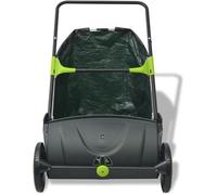 Balayeuse à gazon - OVONNI - 103 L - Noir - Légère et facile à pousser