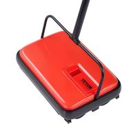 VEVOR Balai Mécanique Balayeuse Manuelle pour Plancher et Tapis Maison Rouge